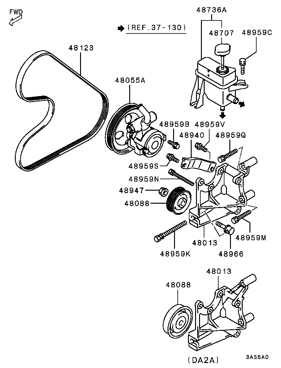 Mitsubishi MD345384 - Curea transmisie cu caneluri parts5.com