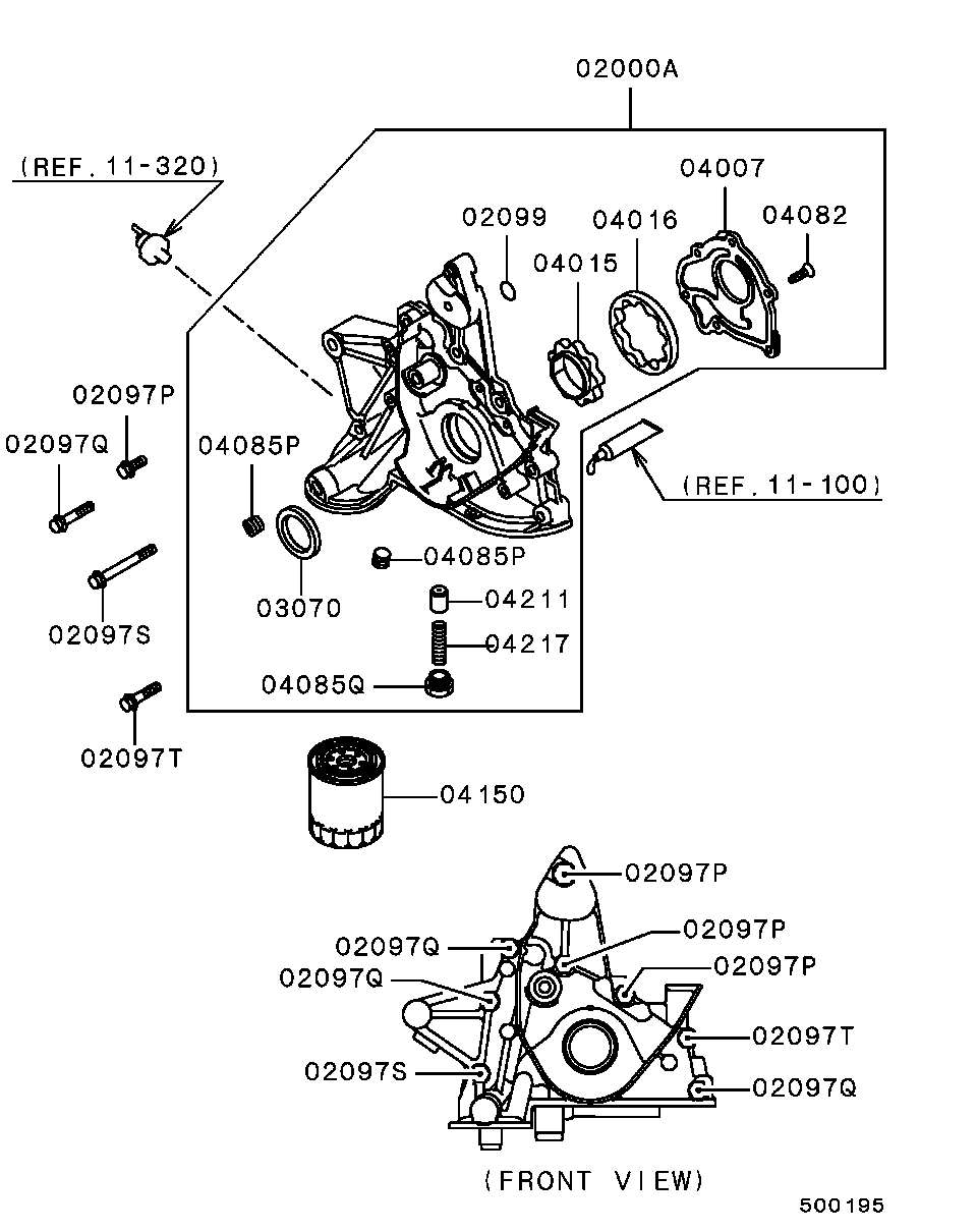 Mitsubishi MD 348631 - Yağ filtresi parts5.com