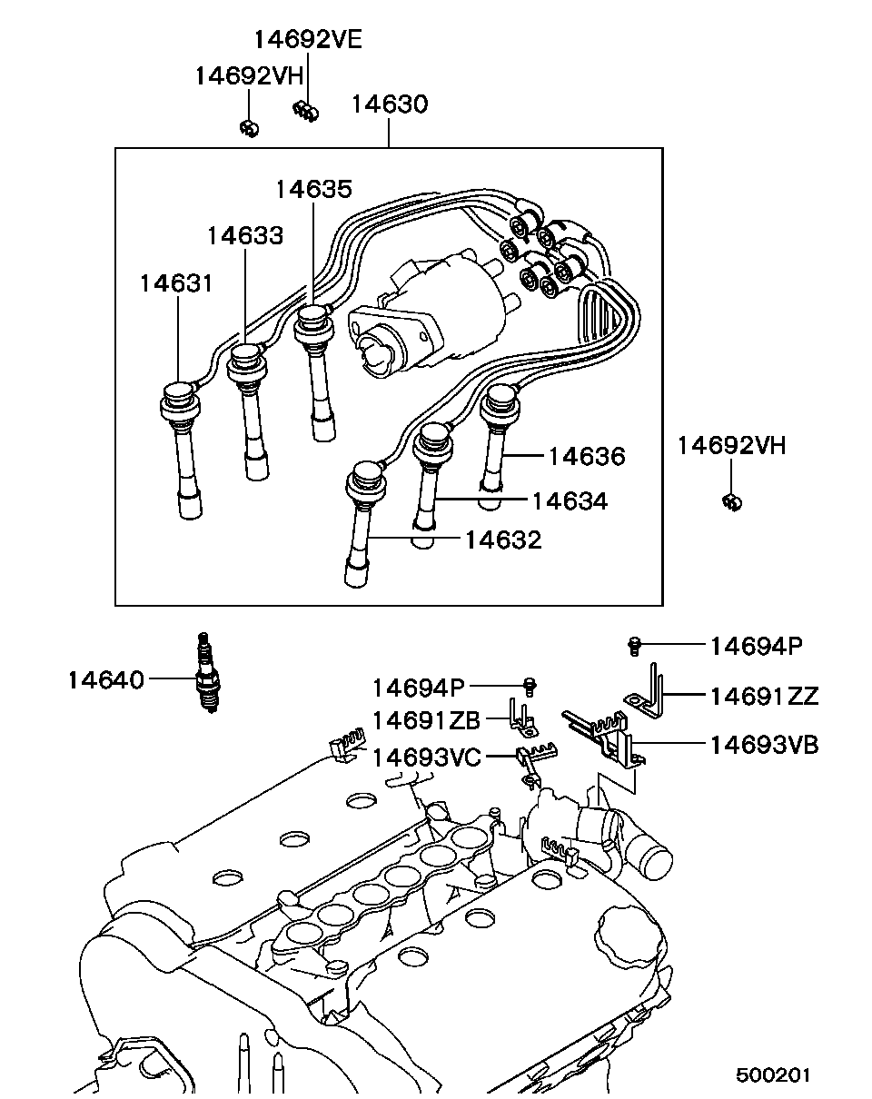 Mitsubishi MD 313 443 - Buji parts5.com