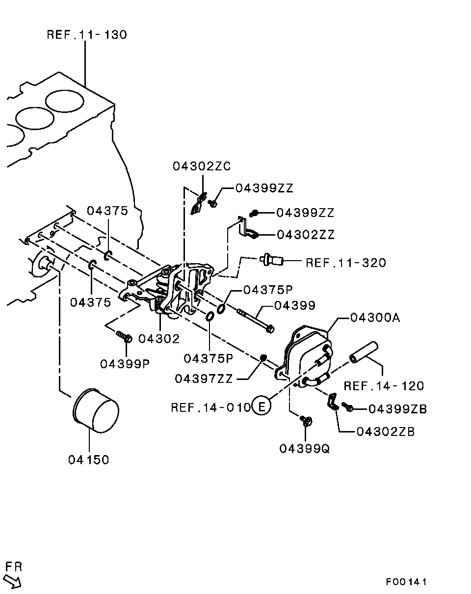 Mitsubishi MD 360935 - Ölfilter parts5.com