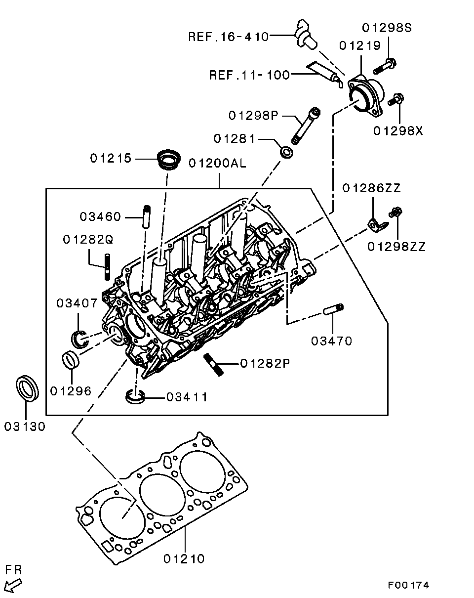 Mitsubishi MD-372536 - Семеринг, разпределителен вал parts5.com