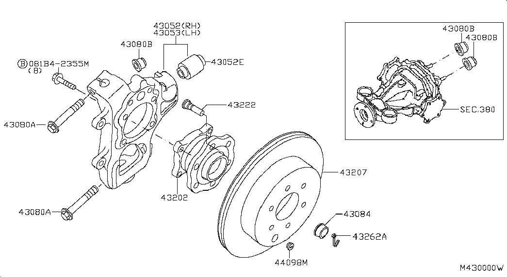 NISSAN 40262-2Y000 - Piulita ax, planetara parts5.com