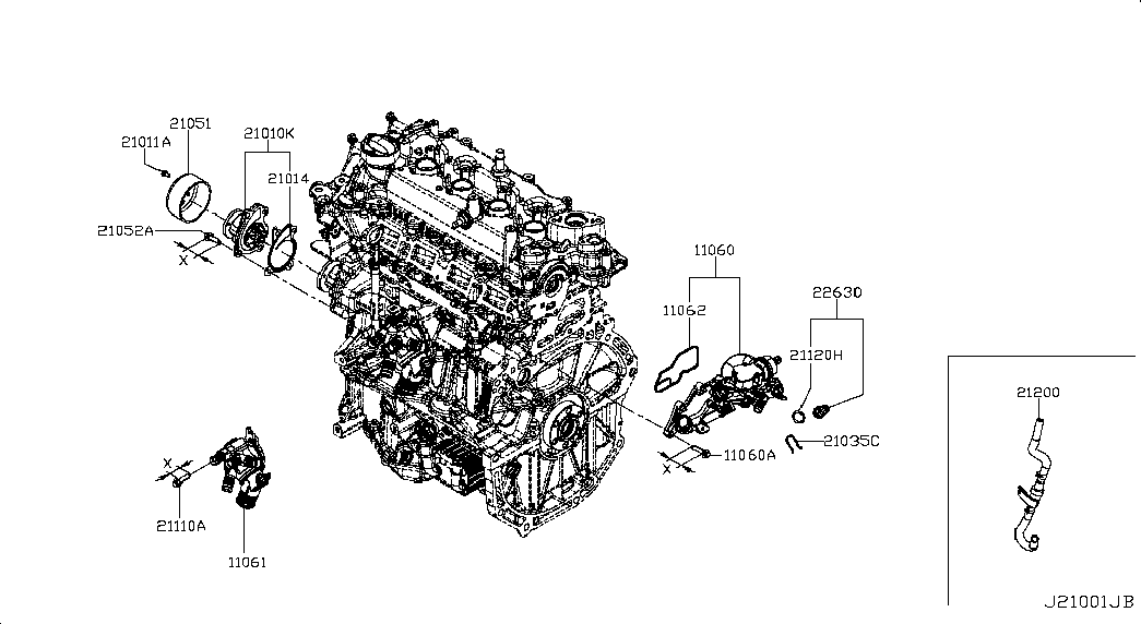 NISSAN 2263000Q0K - Sensor, coolant temperature parts5.com