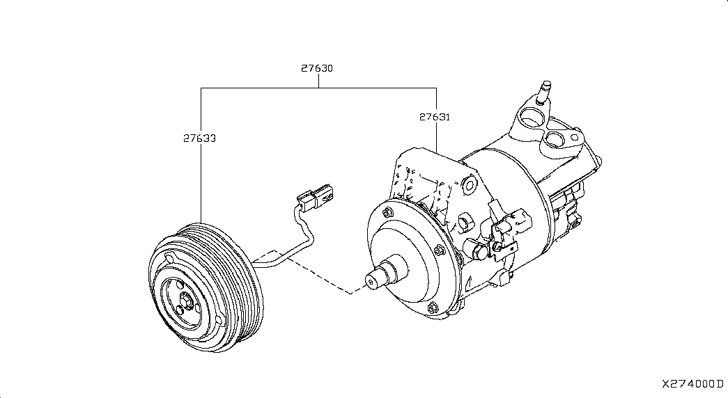 NISSAN 92600-ZW70J - Compresor, climatizare parts5.com