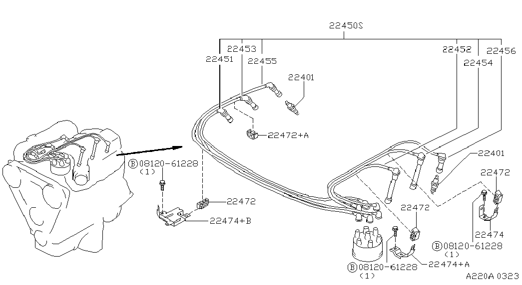 NISSAN 2240185E14 - Zapaľovacia sviečka parts5.com