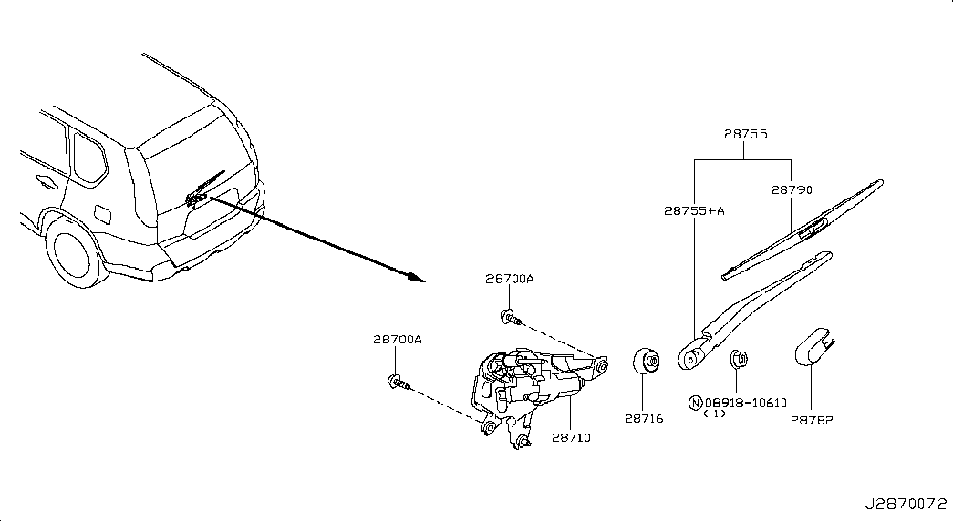 NISSAN 28790-JG00A - Lamela stergator parts5.com