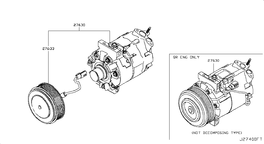 NISSAN 926001DE0A - Компресор, климатизация parts5.com