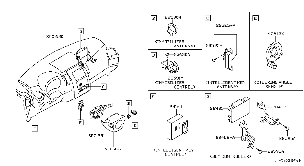 NISSAN 47945-JD00A - Senzor unghi bracaj parts5.com