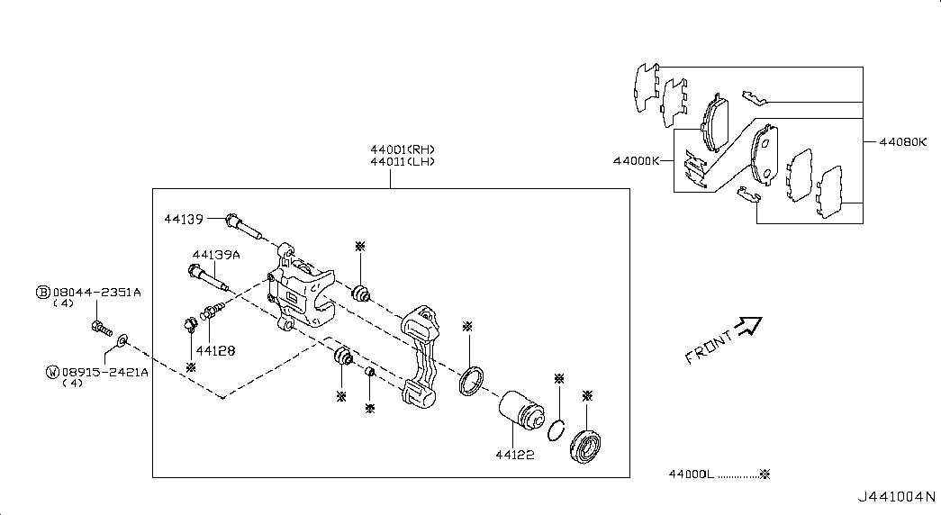 NISSAN 44060-8H385 - Jarrupala, levyjarru parts5.com