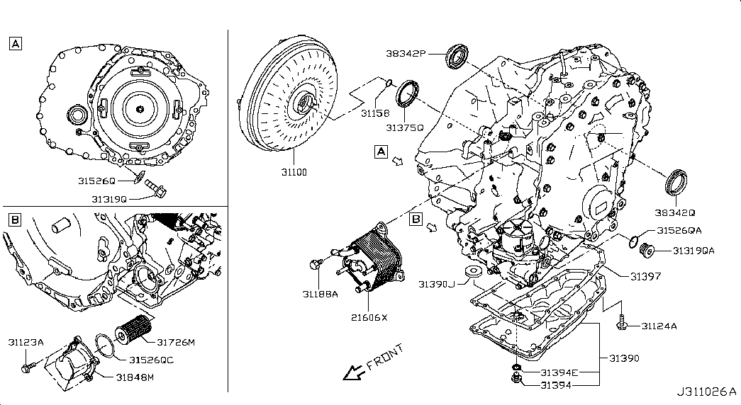 Infiniti 31726-28X0A - Filtru hidraulic, cutie de viteze automata parts5.com