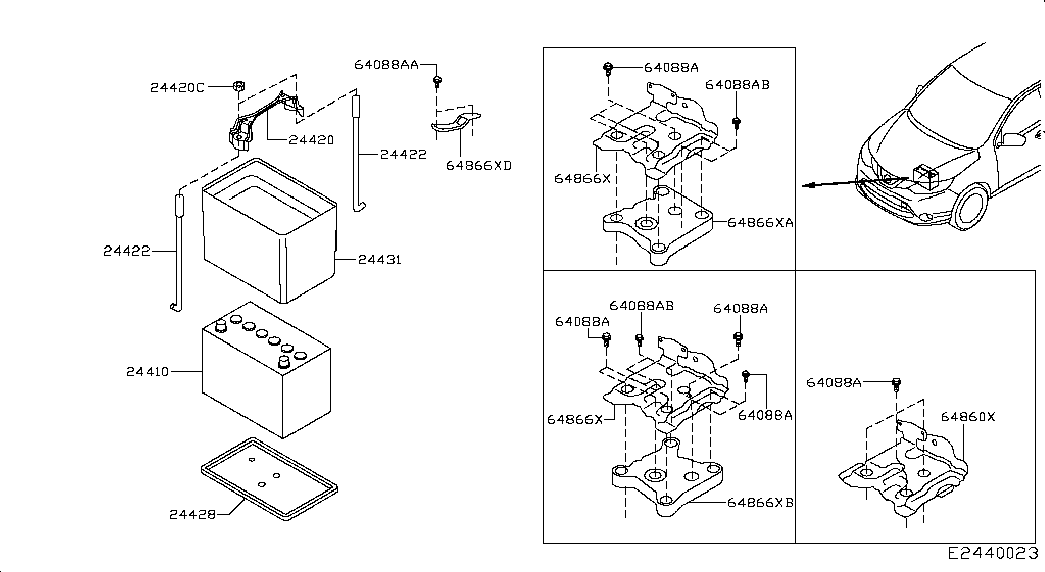 RENAULT 2441000Q2M - Käynnistysakku parts5.com