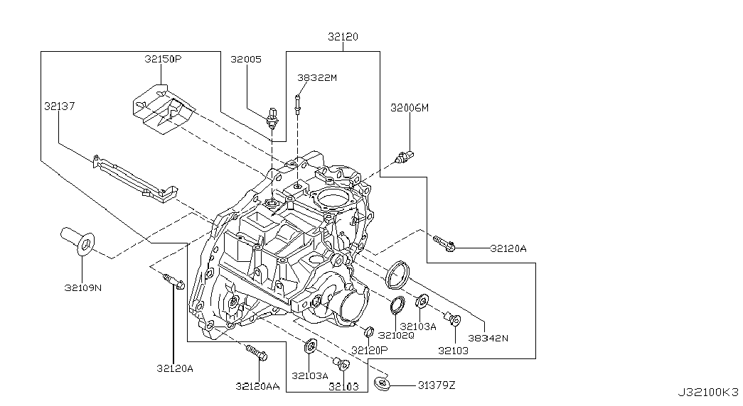 NISSAN 38342AW602 - Tesnilni obroc za gred, diferencial parts5.com