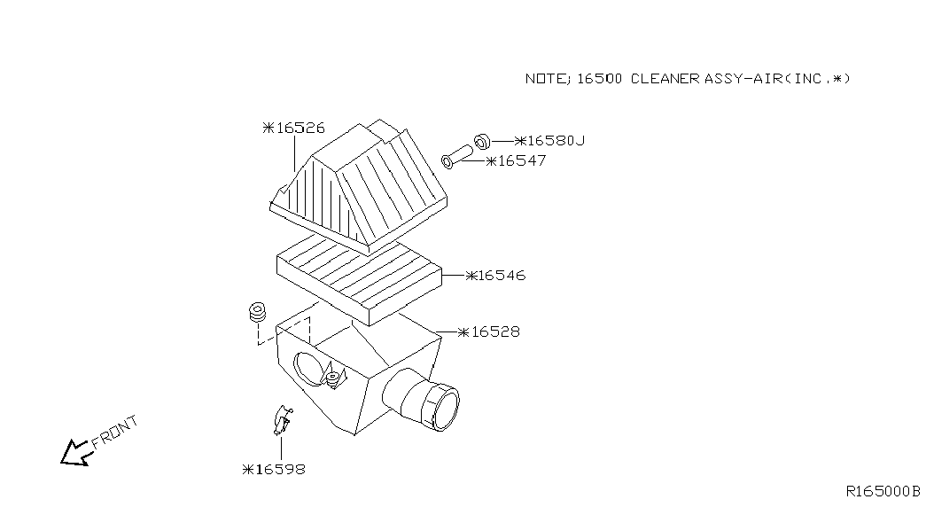 ISUZU 16546V0110 - Filtro de aire parts5.com