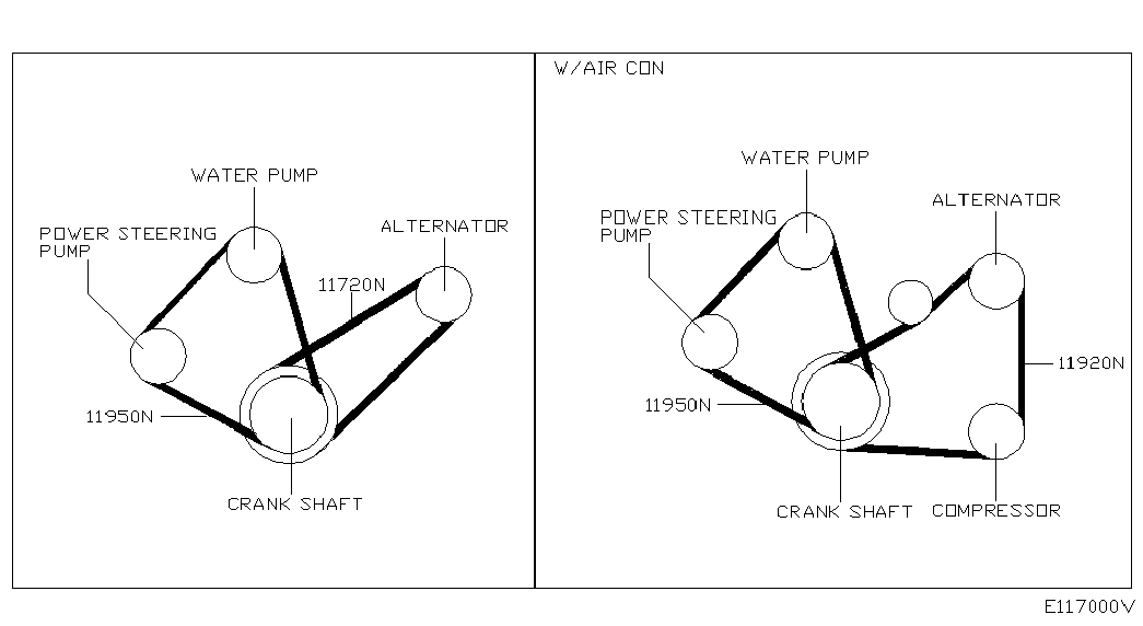 NISSAN 11920 9F610 - Пистов ремък parts5.com