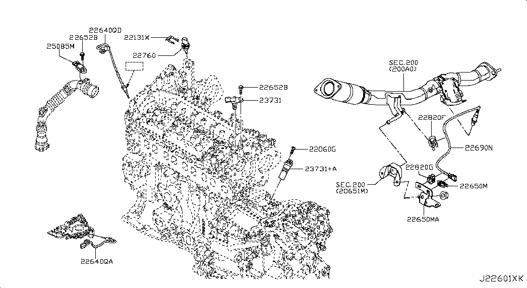 NISSAN 2375000Q0L - Импулсен датчик, колянов вал parts5.com