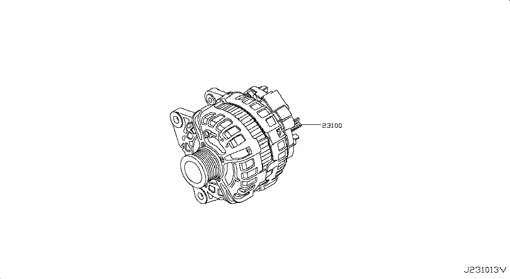 NISSAN 231004BE0A - Generator / Alternator parts5.com