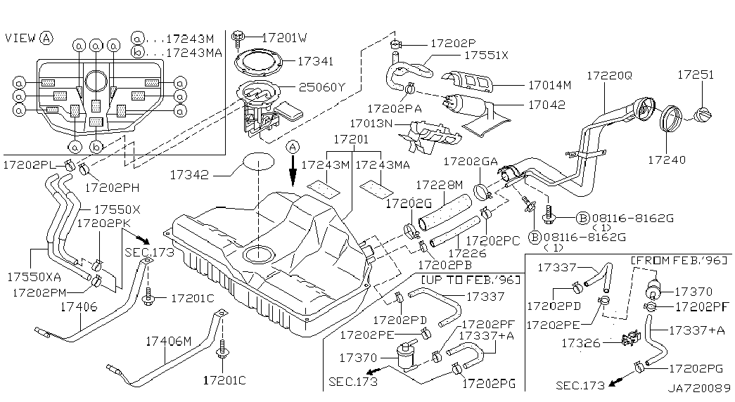 Infiniti 17042-31U00 - Pompa combustibil parts5.com