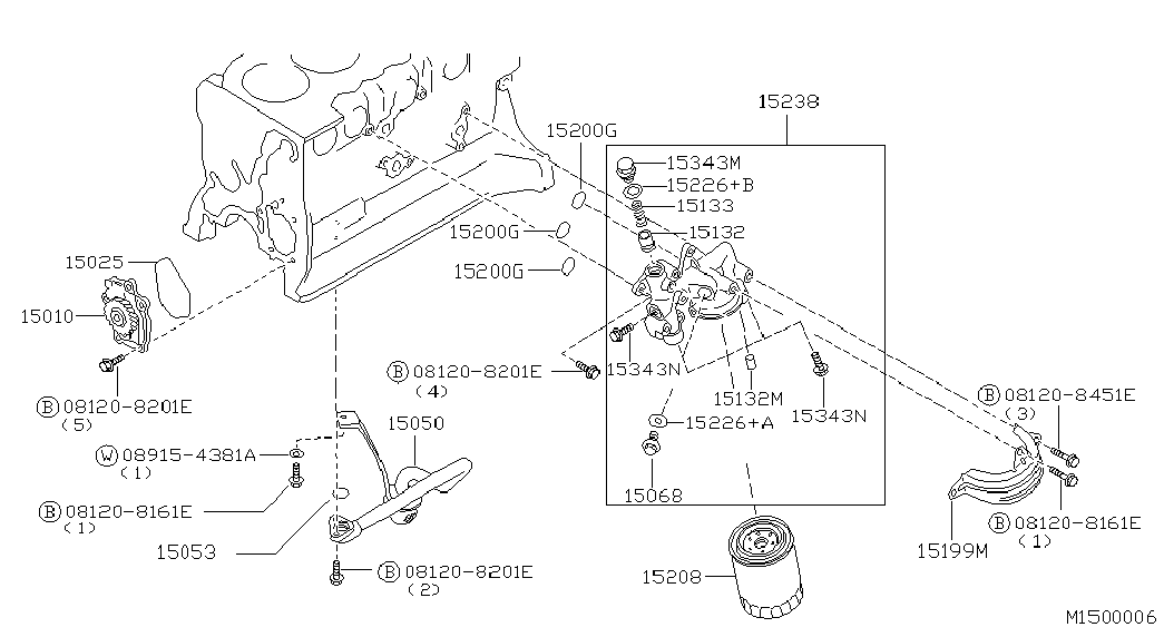 UD 152087F400 - Φίλτρο λαδιού parts5.com