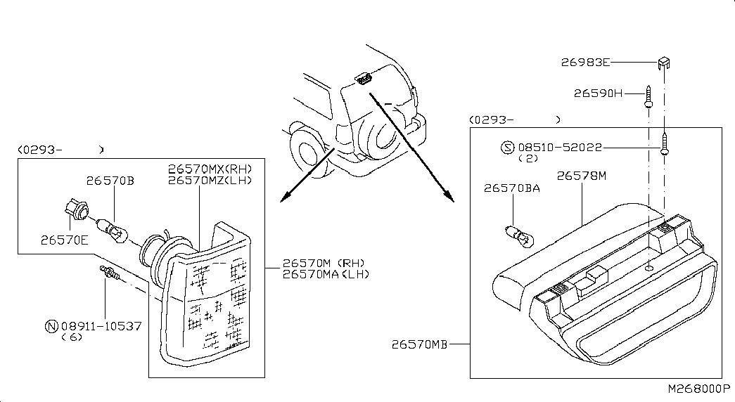 NISSAN 26717-0F010 - Bulb, instrument lighting parts5.com