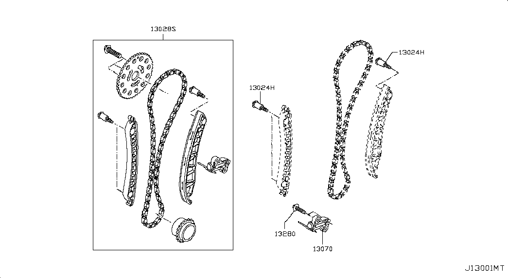 NISSAN 13028-00Q0C - Mootori keti komplekt parts5.com