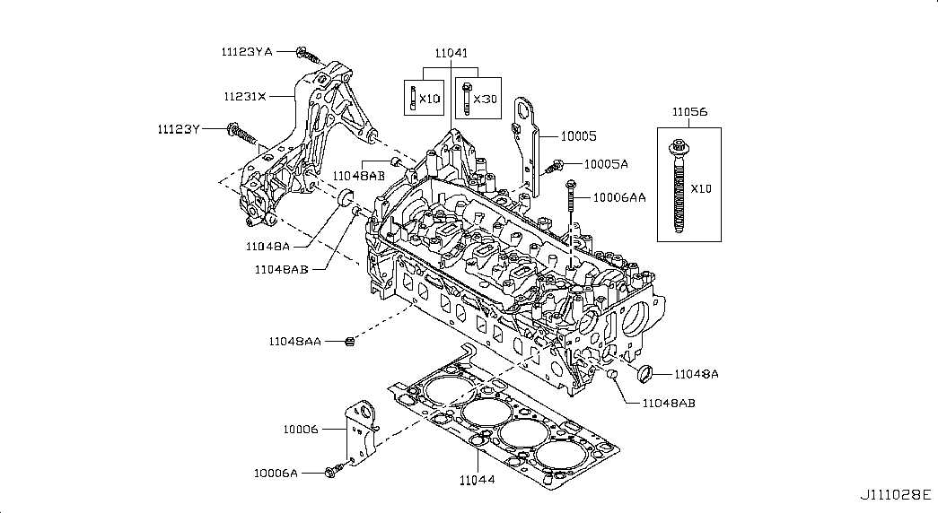 NISSAN 13276-00QAA - Tesniaci krúżok drieku ventilu parts5.com