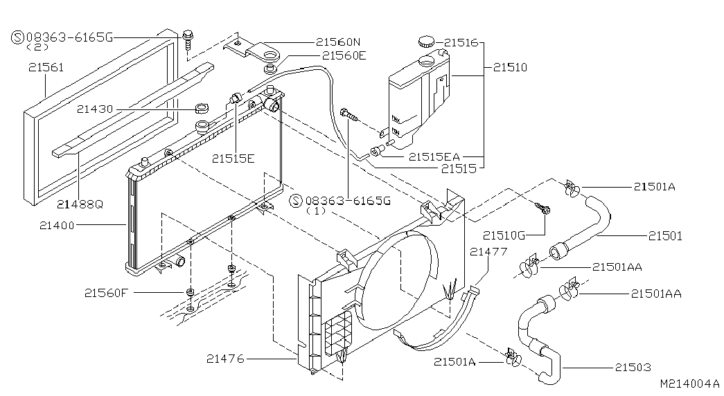 Infiniti 21430-54P00 - Zaporni pokrov,hladilnik parts5.com