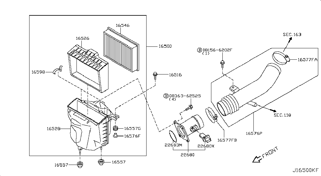 UD 16546V0100 - Filtro de aire parts5.com