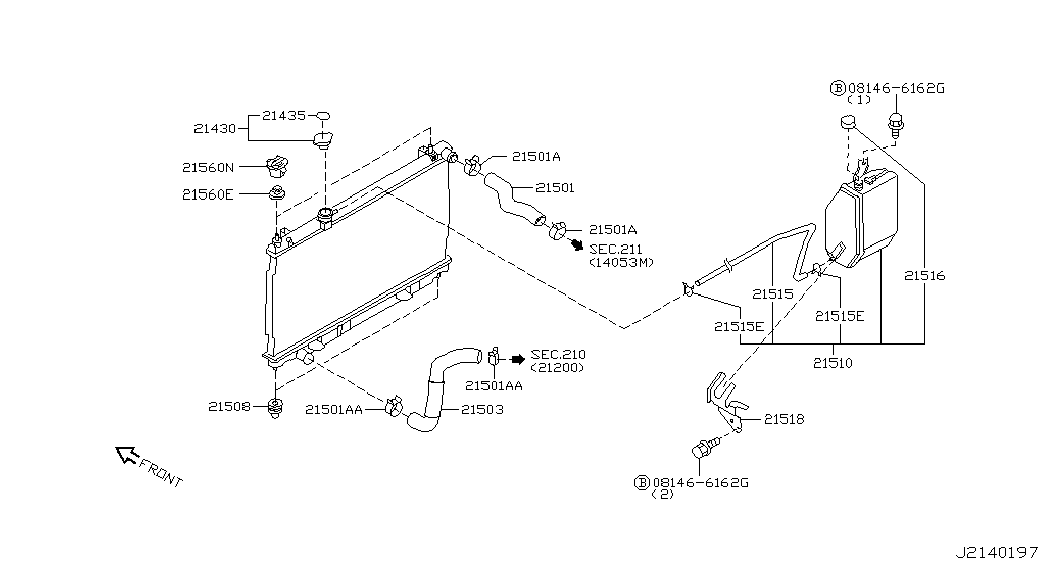 TOYOTA 2143050A02 - Tapa, radiador parts5.com