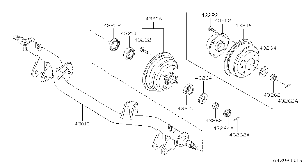 NISSAN 40215A0100 - Pyöränlaakerisarja parts5.com