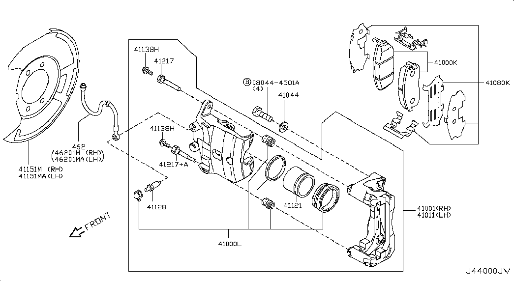 NISSAN D1060JN00A - Set placute frana,frana disc parts5.com