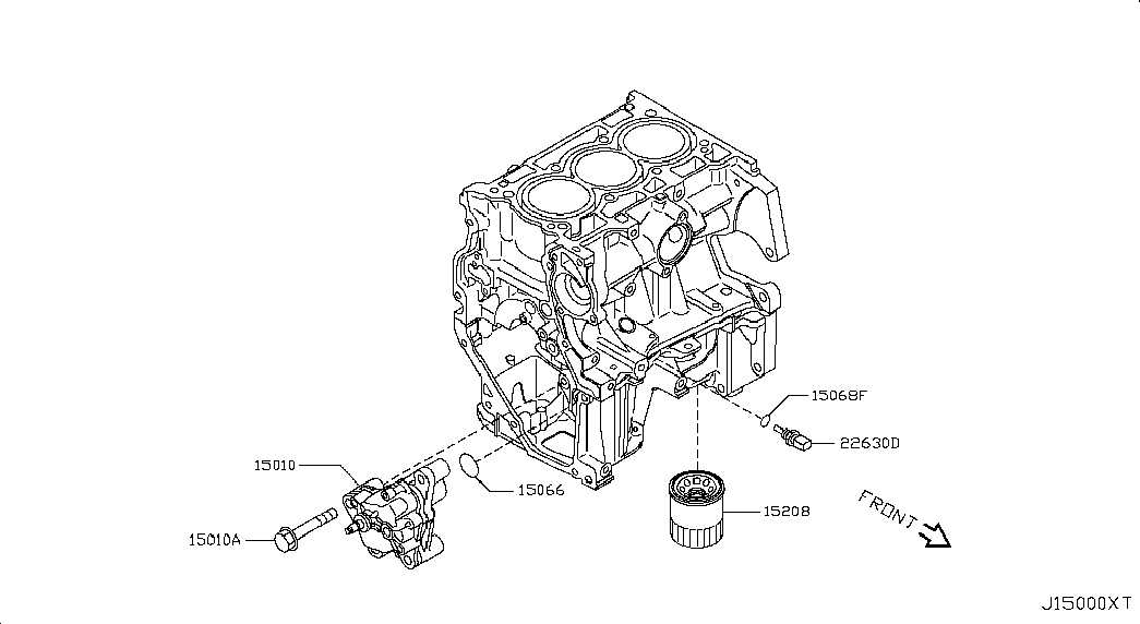 NISSAN 15208-1HC0A - Масляный фильтр parts5.com