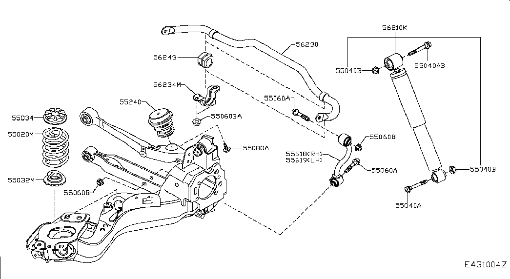 NISSAN E62104EA3B - Amortizor parts5.com