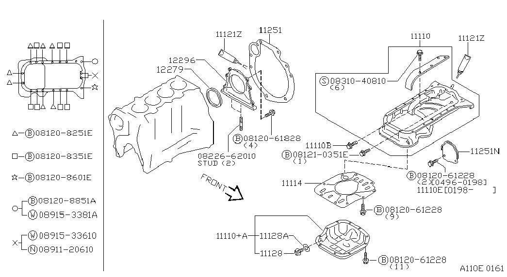 NISSAN 12279-1N500 - Shaft Seal, crankshaft parts5.com