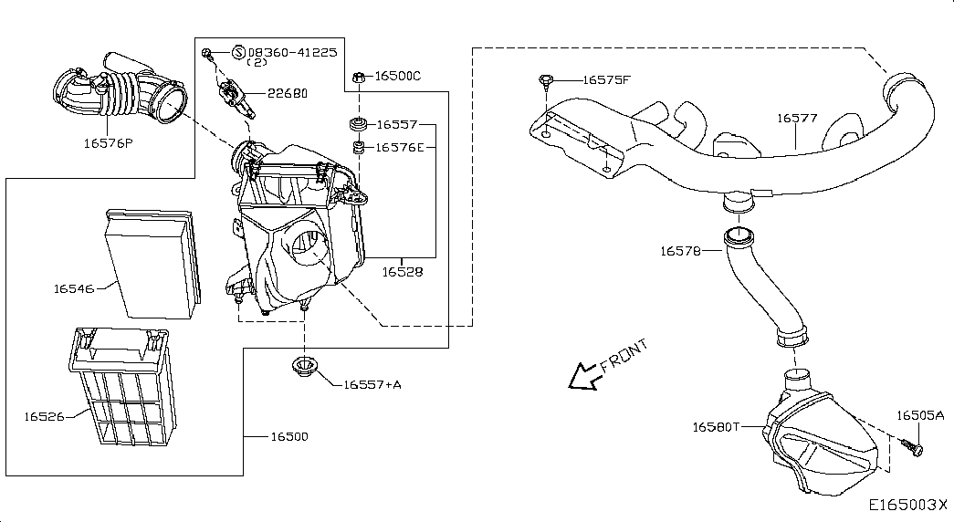 RENAULT 16546JD20B - Filtru aer parts5.com