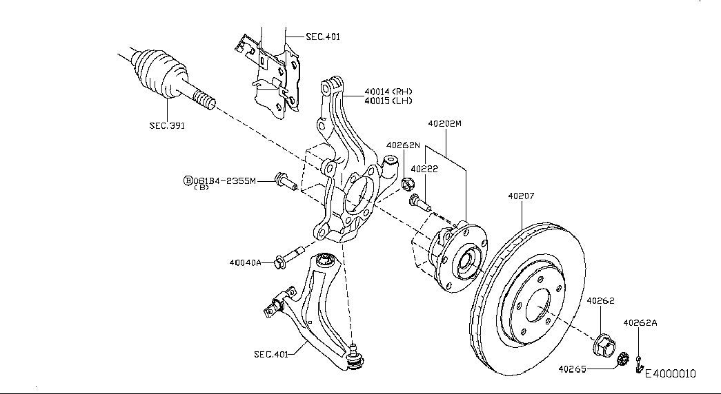 NISSAN 40206-JD00A - Disc frana parts5.com