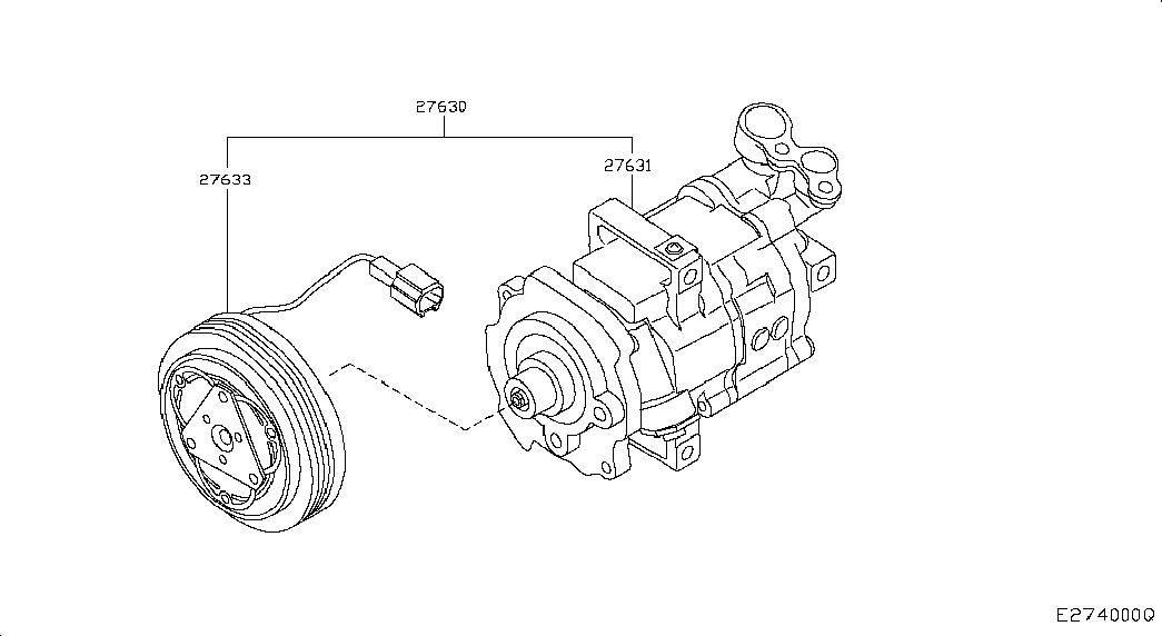 NISSAN 92600-JD000 - Kompresor, klima-uređaj parts5.com