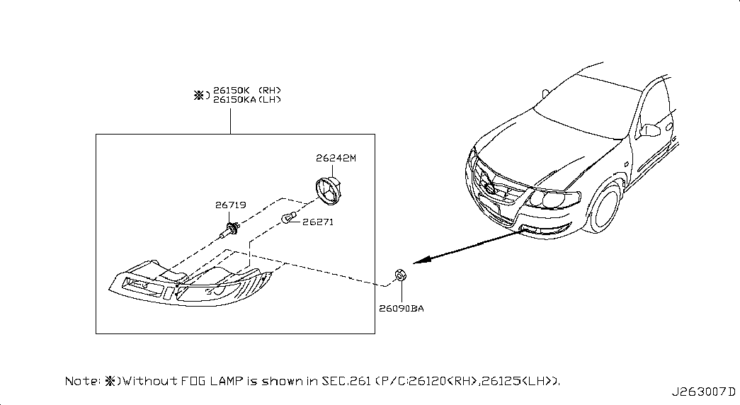 NISSAN 2761995F0A - Žarulja, maglenka parts5.com