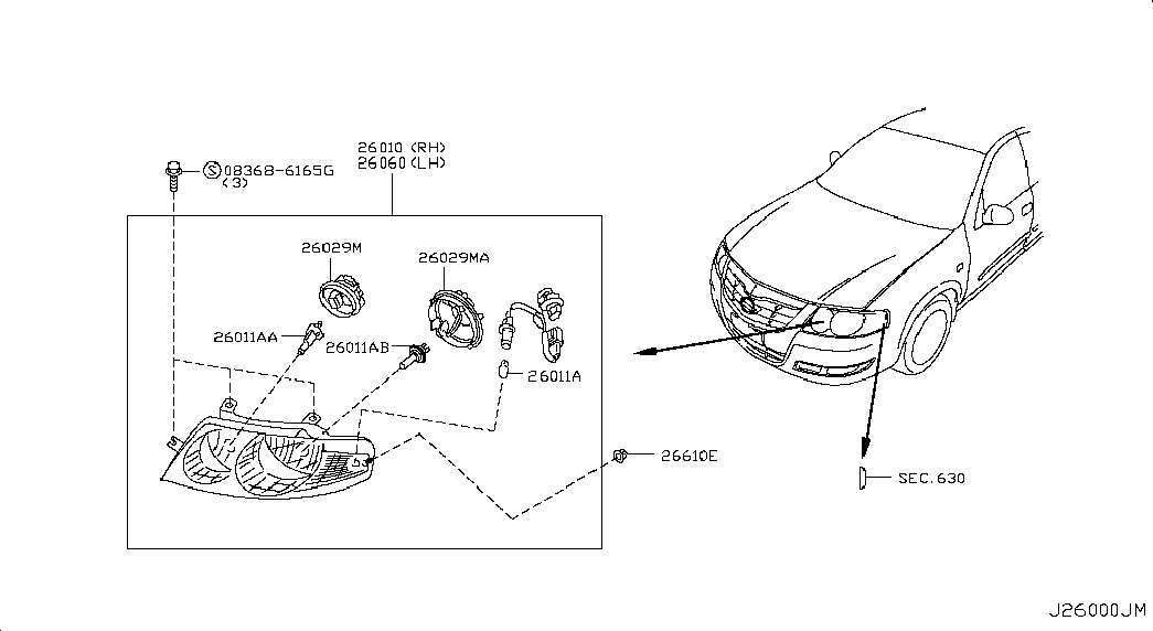 NISSAN 26719-95F0C - Крушка с нагреваема жичка parts5.com