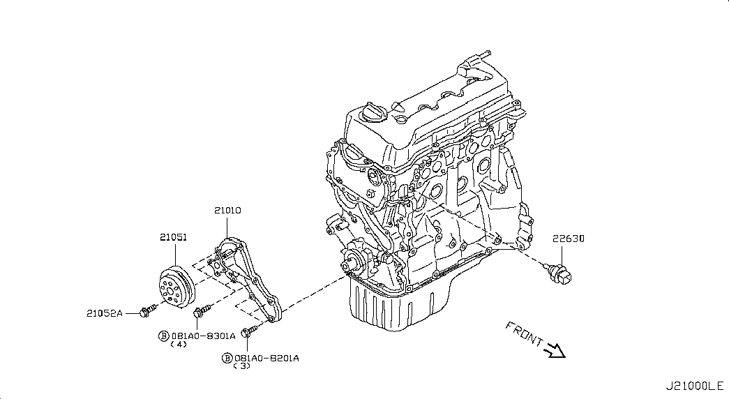 NISSAN 22630-95F0B - Snímač teploty chladiacej kvapaliny parts5.com