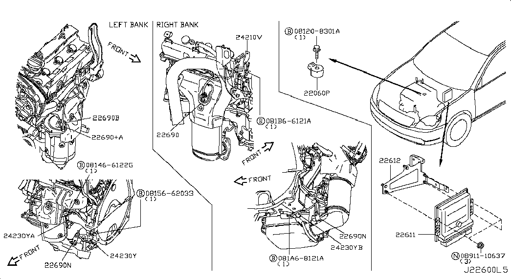 NISSAN 22690-2A000 - Αισθητήρας λάμδα parts5.com