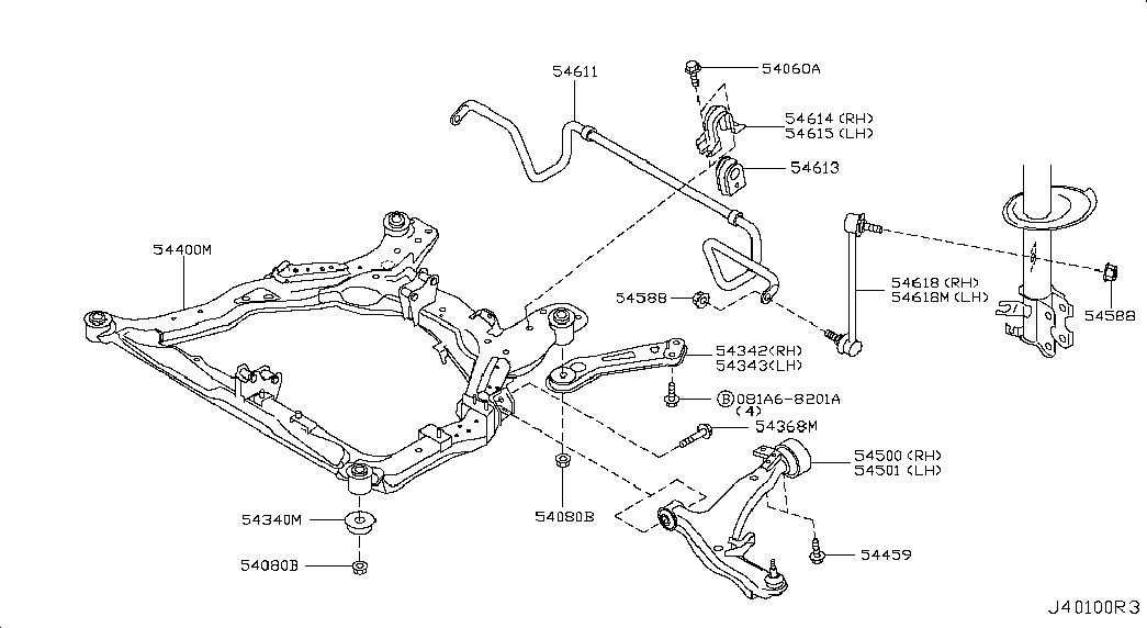 NISSAN 54500 9W200* - Ball Joint parts5.com