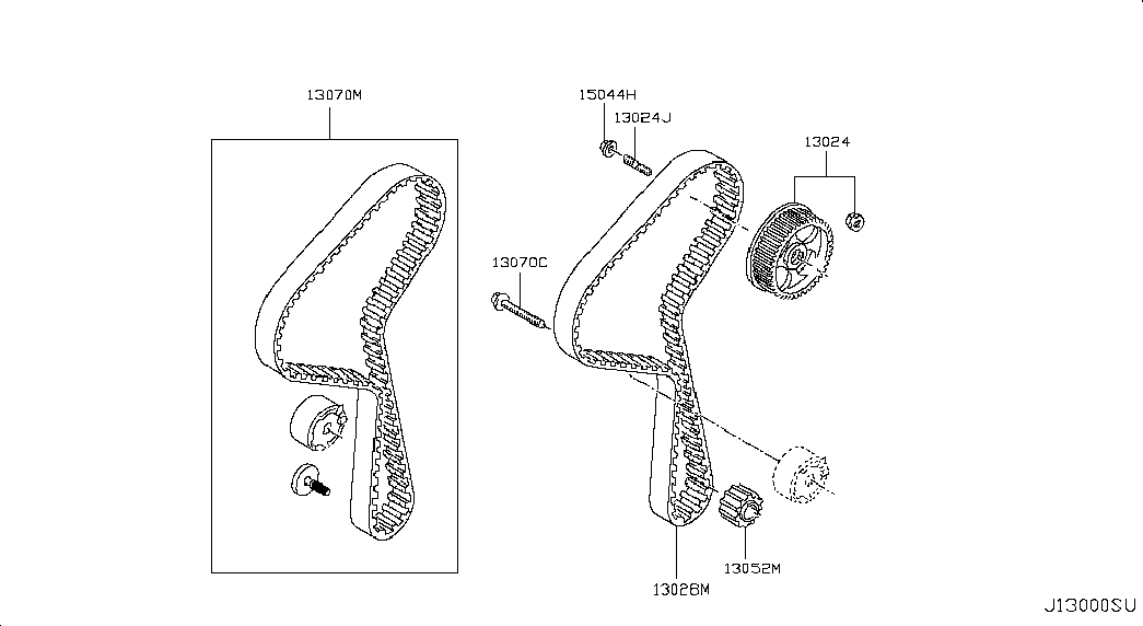 NISSAN 16806-00QBB - Σετ οδοντωτού ιμάντα parts5.com