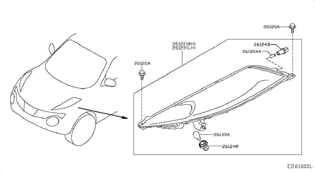 NISSAN 26261-8990E - Hõõgpirn,udutuled parts5.com