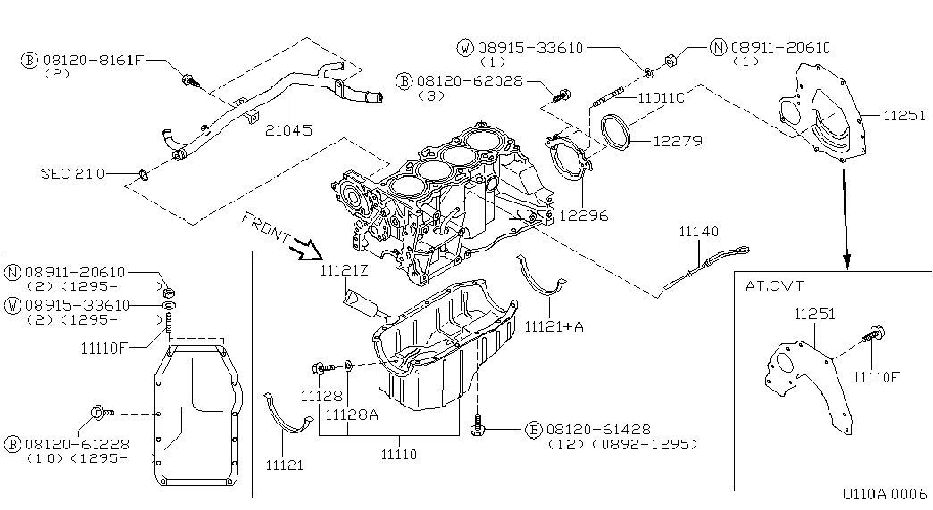 RENAULT 1112801M05 - Korek spustowy oleju, miska olejowa parts5.com