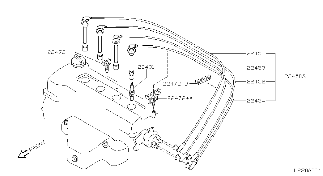 NISSAN 22401-50Y04 - Свеча зажигания parts5.com