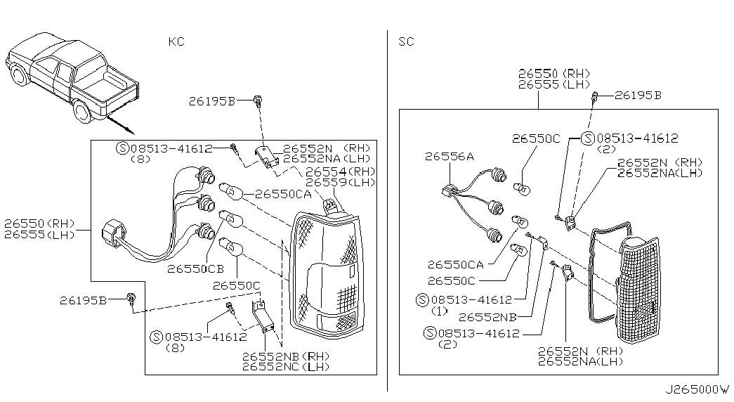 NISSAN 267171W300 - Žarulja parts5.com