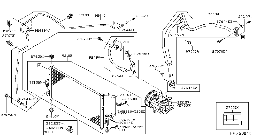 Subaru 921312Y960 - Dryer, air conditioning parts5.com