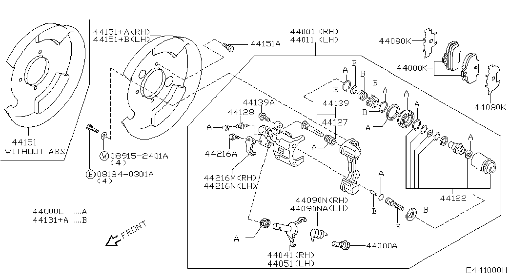 NISSAN 44060-70J26 - Set placute frana,frana disc parts5.com