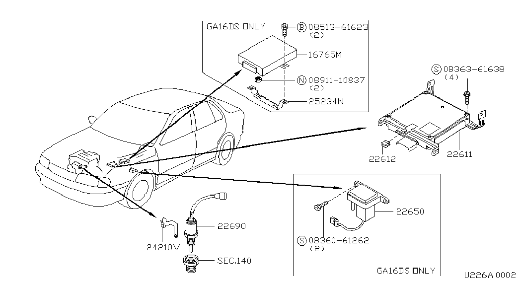 Infiniti 22690-76J00 - Sonde lambda parts5.com