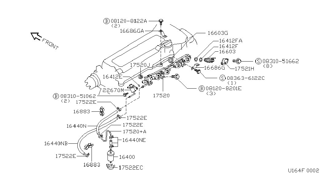 RENAULT 16 40 070 J00 - Üzemanyagszűrő parts5.com